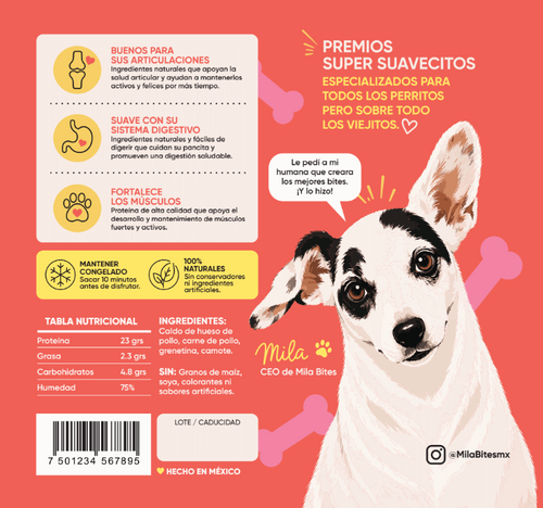 Gomitas de Caldo de Hueso para Perros · 25 piezas